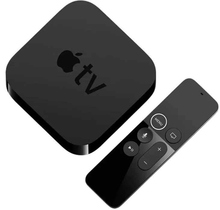 Apple TV with remote